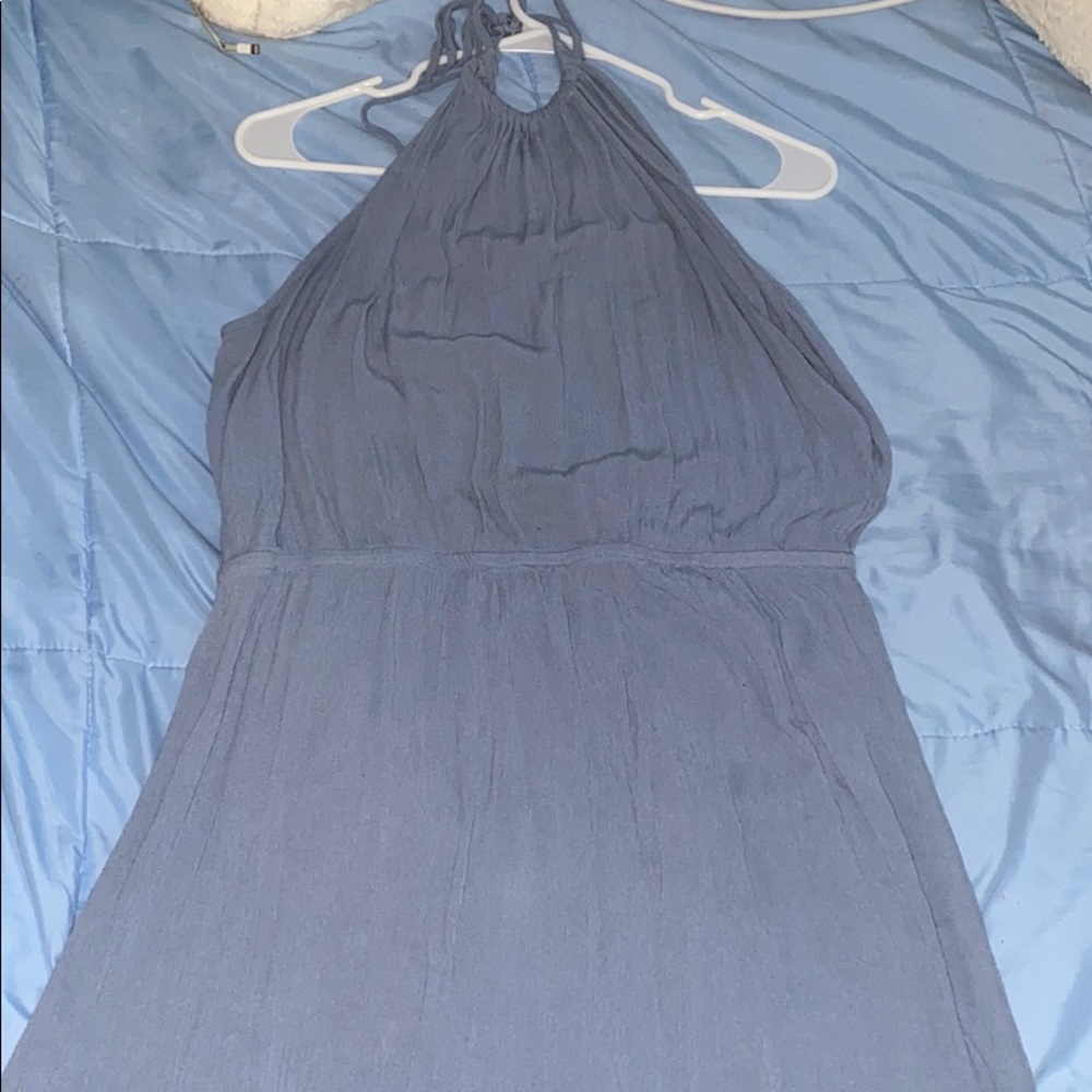 Pale blue long dress